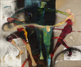 “W tańcu” 1996 technika: malarstwo olejne na płótnie
